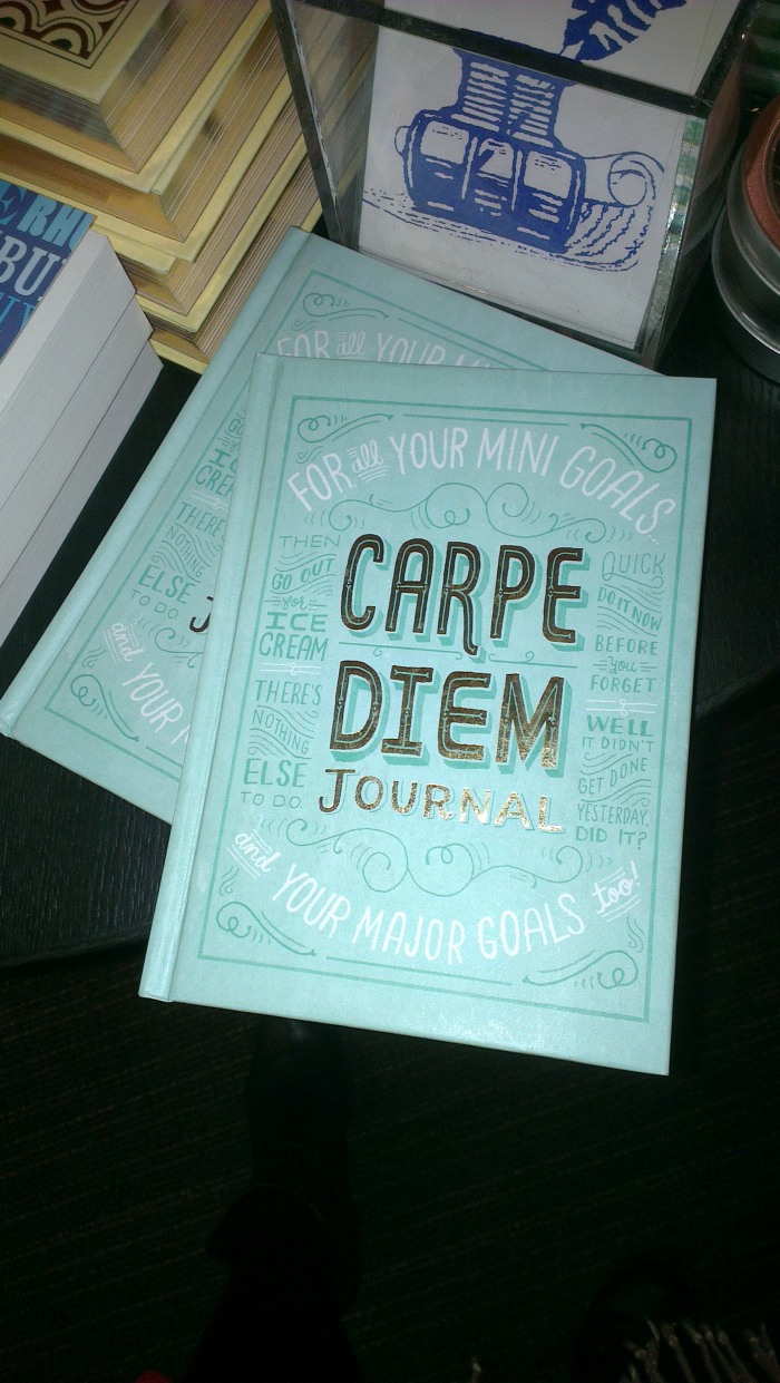 Carpe Diem Journal - for mini goals, and major goals